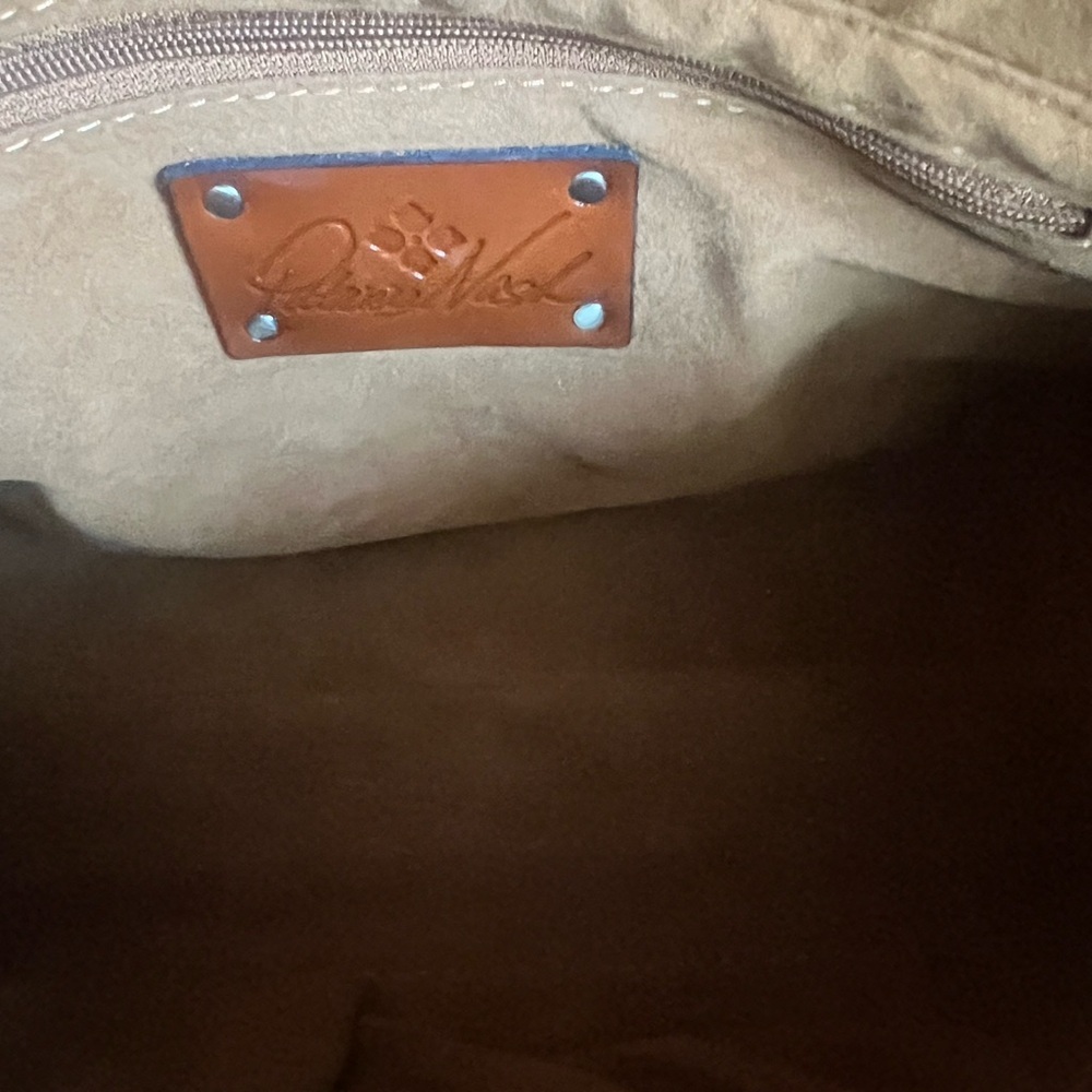 Patricia Nash Tooled Brown Embossed Handbag - Picture 10 of 14